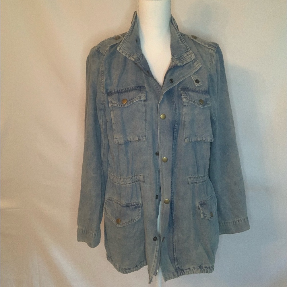 Military Blue Jean Jacket